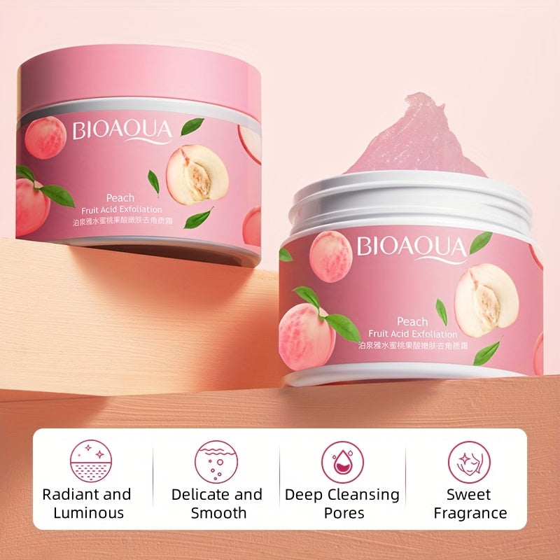 BIOAQUA Peach Extract Exfoliating Face Gel 140g – Smooth & Bright Skin
